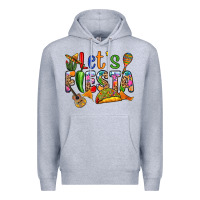 Heather Grey Let's fiesta Premium Hoodie - RanaPortraitStore