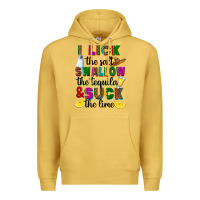 Antique Gold I lick the salt swallow the tequila Premium Hoodie - RanaPortraitStore