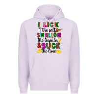 Lilac I lick the salt swallow the tequila Premium Hoodie - RanaPortraitStore