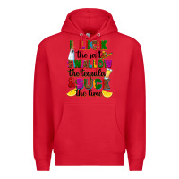 Red I lick the salt swallow the tequila Premium Hoodie - RanaPortraitStore