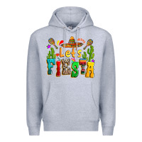 Heather Grey Let's fiesta Premium Hoodie - RanaPortraitStore