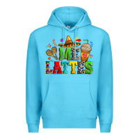 Ocean Blue Me lattes Premium Hoodie - RanaPortraitStore