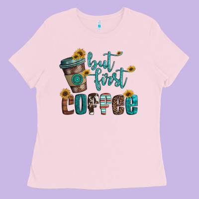 But First Coffee Ladies Tee Designed By Artiststas