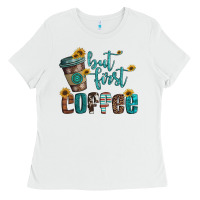 White but first coffee Ladies Tee - Artiststas
