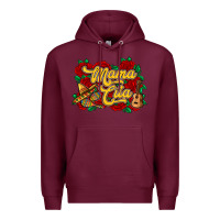 Burgundy Mama cita Premium Hoodie - RanaPortraitStore