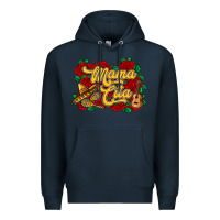 Navy Mama cita Premium Hoodie - RanaPortraitStore