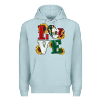 Blue Mist Mexican Flag With Sunflowers Love Premium Hoodie - RanaPortraitStore