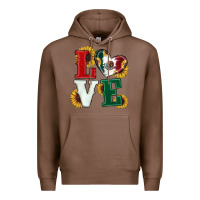 Chestnut Mexican Flag With Sunflowers Love Premium Hoodie - RanaPortraitStore
