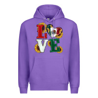 Purple Mexican Flag With Sunflowers Love Premium Hoodie - RanaPortraitStore