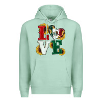 Seafoam Mexican Flag With Sunflowers Love Premium Hoodie - RanaPortraitStore