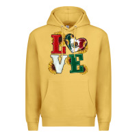Antique Gold Mexican Flag With Sunflowers Love Premium Hoodie - RanaPortraitStore