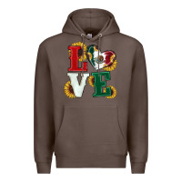 Coffee Mexican Flag With Sunflowers Love Premium Hoodie - RanaPortraitStore