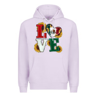 Lilac Mexican Flag With Sunflowers Love Premium Hoodie - RanaPortraitStore