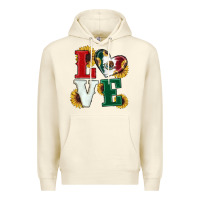Sandshell Mexican Flag With Sunflowers Love Premium Hoodie - RanaPortraitStore