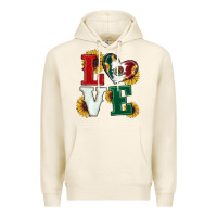 Tofu Mexican Flag With Sunflowers Love Premium Hoodie - RanaPortraitStore