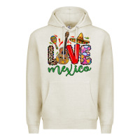 Oatmeal Heather Love Mexico Premium Hoodie - RanaPortraitStore