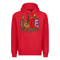 Red Love Mexico Premium Hoodie - RanaPortraitStore