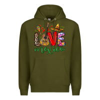 Army Green Love Mexico Premium Hoodie - RanaPortraitStore