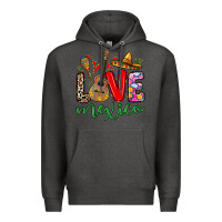 Charcoal Heather Love Mexico Premium Hoodie - RanaPortraitStore