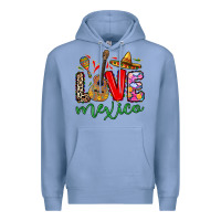 Colony Blue Love Mexico Premium Hoodie - RanaPortraitStore