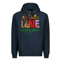 Navy Love Mexico Premium Hoodie - RanaPortraitStore