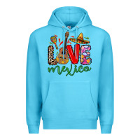 Ocean Blue Love Mexico Premium Hoodie - RanaPortraitStore