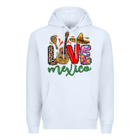 White Love Mexico Premium Hoodie - RanaPortraitStore