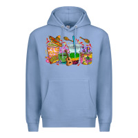 Colony Blue Mexico coffee cups Premium Hoodie - RanaPortraitStore