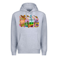 Heather Grey Mexico coffee cups Premium Hoodie - RanaPortraitStore