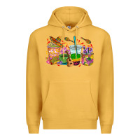 Mustard Mexico coffee cups Premium Hoodie - RanaPortraitStore