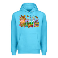 Ocean Blue Mexico coffee cups Premium Hoodie - RanaPortraitStore