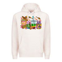 Pale Pink Mexico coffee cups Premium Hoodie - RanaPortraitStore