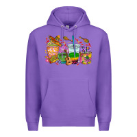 Purple Mexico coffee cups Premium Hoodie - RanaPortraitStore