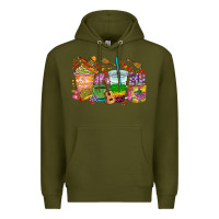 Army Green Mexico coffee cups Premium Hoodie - RanaPortraitStore