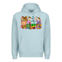 Blue Mist Mexico coffee cups Premium Hoodie - RanaPortraitStore