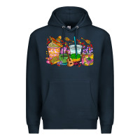 Navy Mexico coffee cups Premium Hoodie - RanaPortraitStore