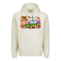 Oatmeal Heather Mexico coffee cups Premium Hoodie - RanaPortraitStore