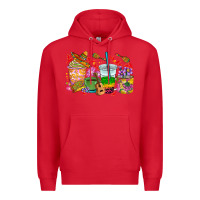 Red Mexico coffee cups Premium Hoodie - RanaPortraitStore
