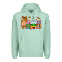 Seafoam Mexico coffee cups Premium Hoodie - RanaPortraitStore