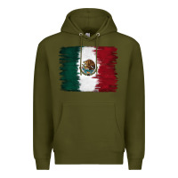 Army Green Mexican Flag Premium Hoodie - RanaPortraitStore