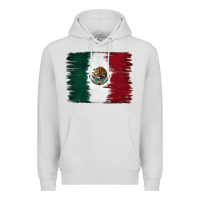 Dove Grey Mexican Flag Premium Hoodie - RanaPortraitStore