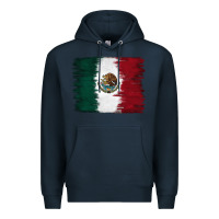 Navy Mexican Flag Premium Hoodie - RanaPortraitStore