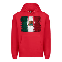 Red Mexican Flag Premium Hoodie - RanaPortraitStore