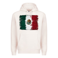 Pale Pink Mexican Flag Premium Hoodie - RanaPortraitStore