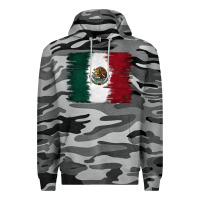Slate Camo Mexican Flag Premium Hoodie - RanaPortraitStore
