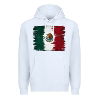 White Mexican Flag Premium Hoodie - RanaPortraitStore