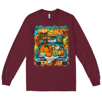 Burgundy fall is my favorite Long Sleeve Tee - BarkalooDesign