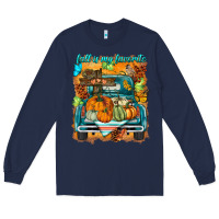 Navy fall is my favorite Long Sleeve Tee - BarkalooDesign