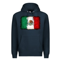 Navy Mexican flag Premium Hoodie - RanaPortraitStore