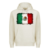 Oatmeal Heather Mexican flag Premium Hoodie - RanaPortraitStore